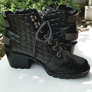 Dolce Vita Quilted Combat Boots